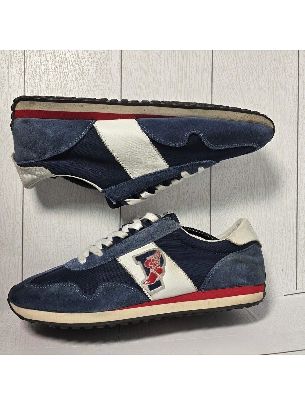 Polo Ralph Lauren Train 90 P-Wing Men’s Size 12D Navy Suede Sneakers